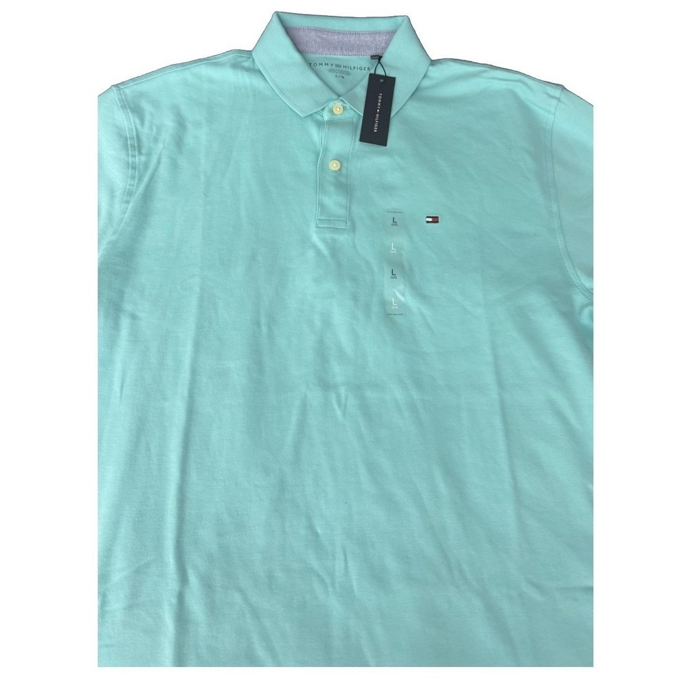 Tommy Hilfiger Men's Sky Blue 1985 Regular Fit Polo Shirt Size L New